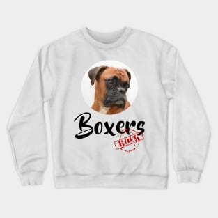 Boxers Rock! Crewneck Sweatshirt